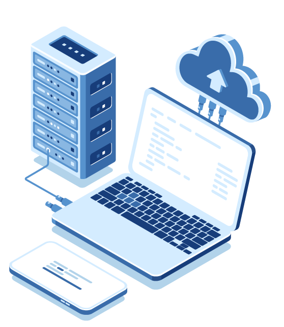 Ilustração Cloud Server