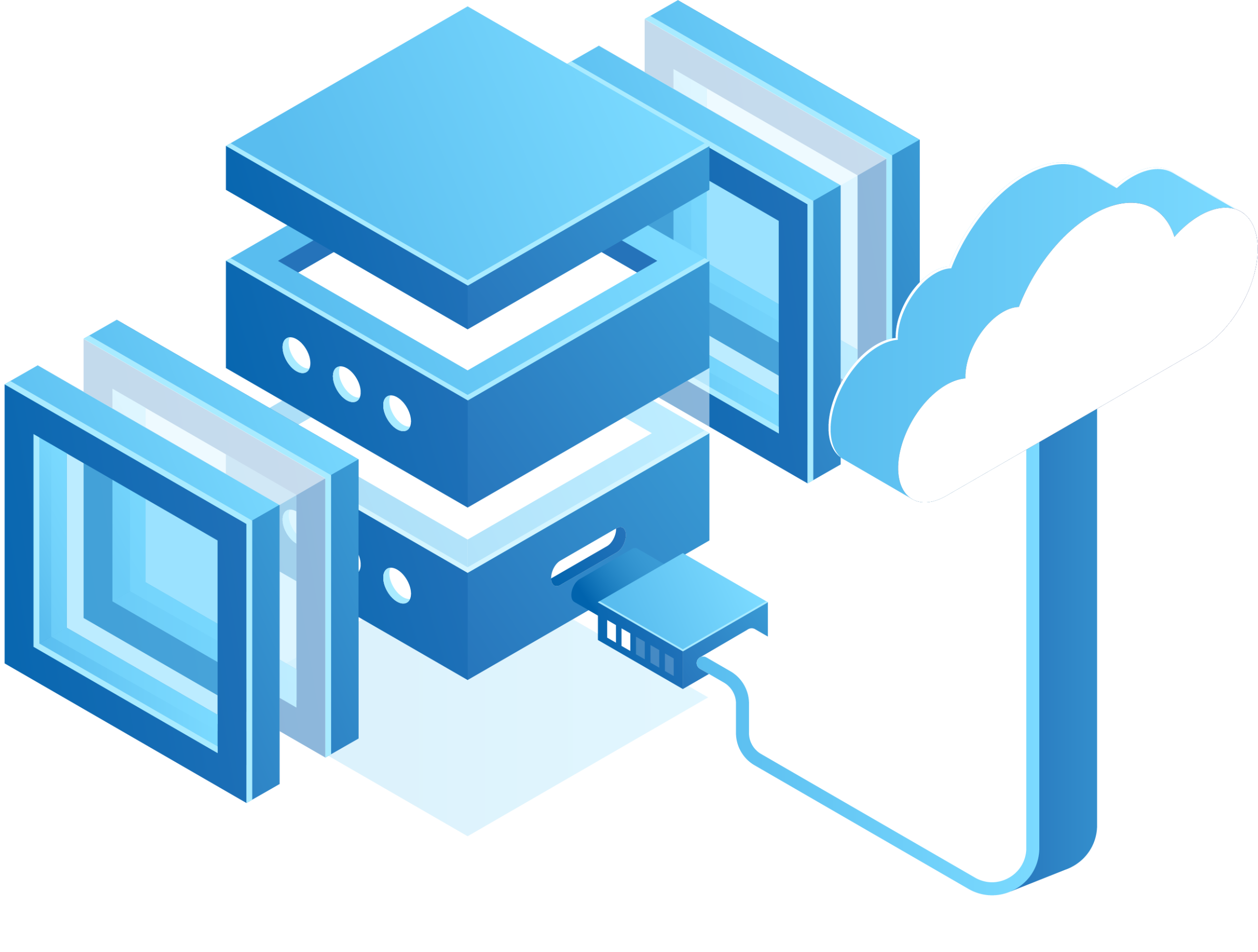 Ilustração Cloud Server